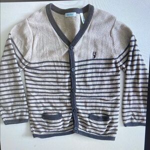 Kids Striped Cardigan Sweater